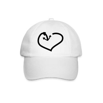 Herz & Anker - Baseballkappe - Weiß/Weiß - Vorne