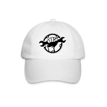 chaîne vélo noël vélo vélo clé - Casquette classique - blanc/blanc - Devant