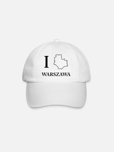 I love Warszawa Warschau ich liebe Shirt - Baseballkappe - Weiß/Weiß