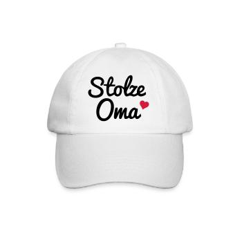 Stolze Oma - Baseballkappe - Weiß/Weiß - Vorne