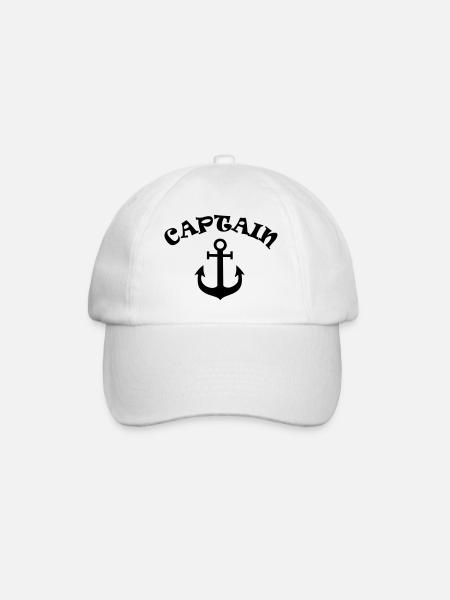 captain - Baseballkappe - Weiß/Weiß