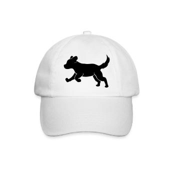Niedlicher Hund Welpen Nachwuchs Hundebaby - Baseballkappe - Weiß/Weiß - Vorne