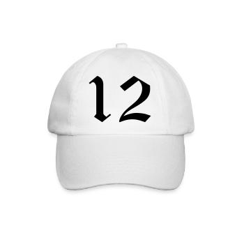 12 - Baseball Cap - white/white - Front