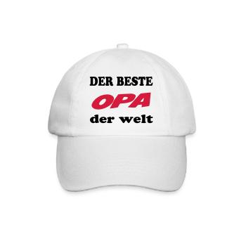 Der beste OPA der welt - Baseball Cap - white/white - Front