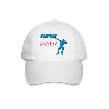 SUPER DAD - Casquette classique - blanc/blanc - Devant