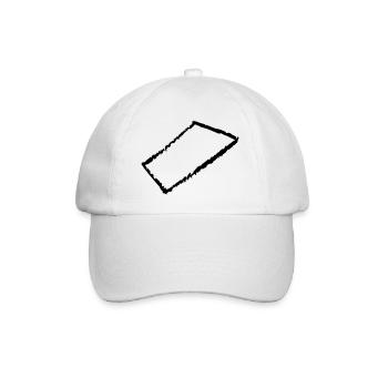 rechteck - Baseballkappe - Weiß/Weiß - Vorne