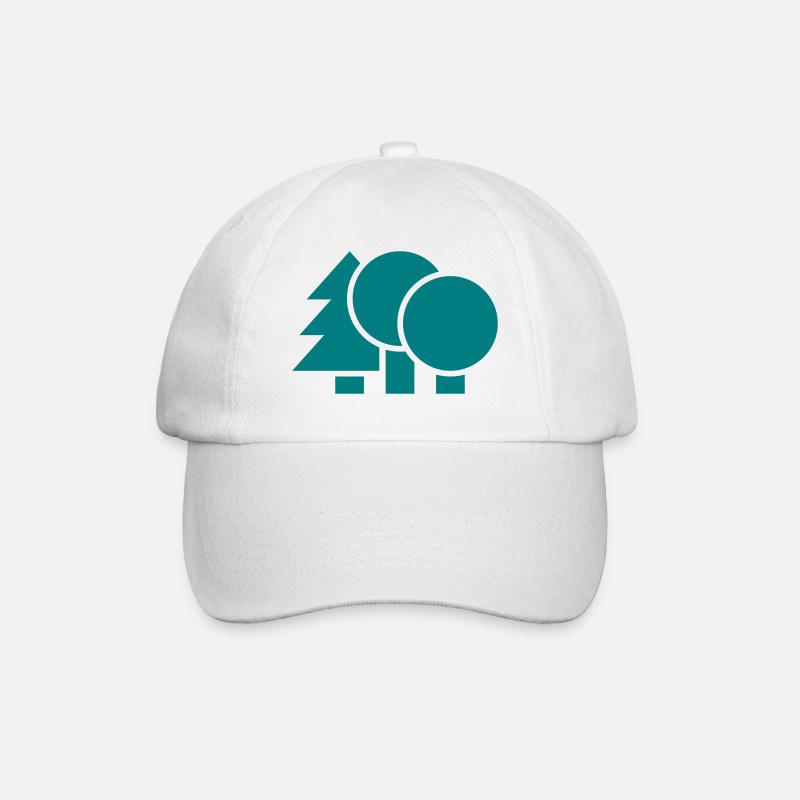 Wald, Naturschutz - Baseballkappe - Weiß/Weiß