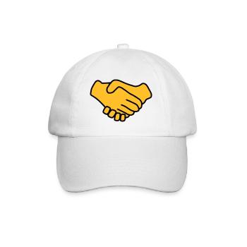Emoji Main Donner la couleur sketch - Casquette classique - blanc/blanc - Devant