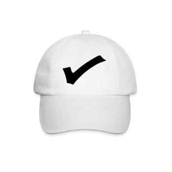Crochet Emoji Esquisse Dessin Noir - Casquette classique - blanc/blanc - Devant