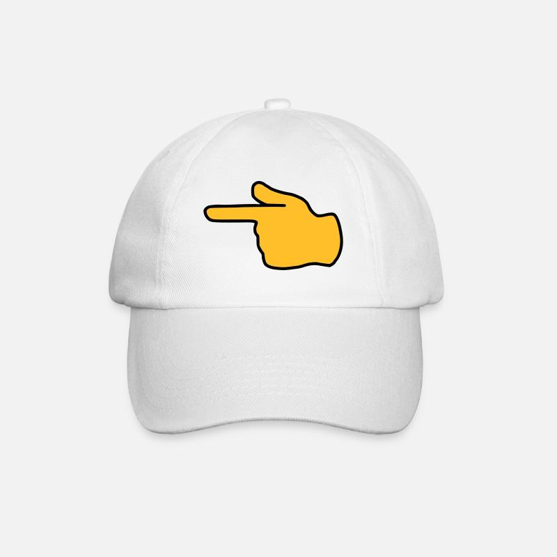Emoji afficher la couleur de l’esquisse de gauche - Casquette classique - blanc/blanc