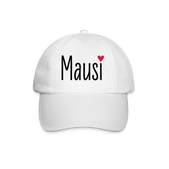 Mausi, Valentinstag, Jahrestag, Beziehung Kosename - Baseballkappe - Weiß/Weiß - Vorne