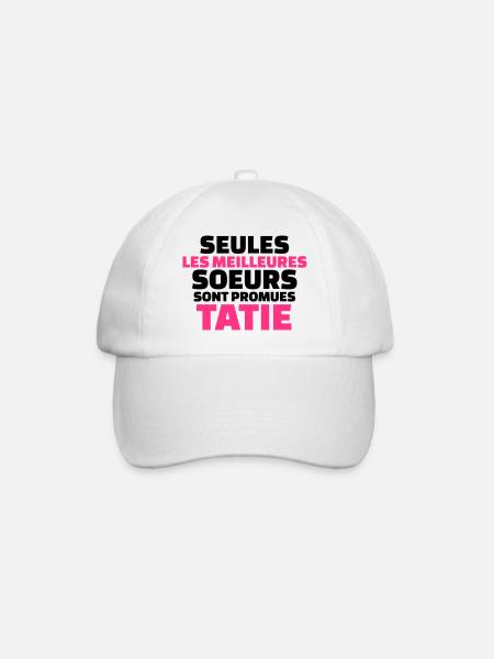 seules les meilleures soeurs sont promues tatie - Casquette classique - blanc/blanc