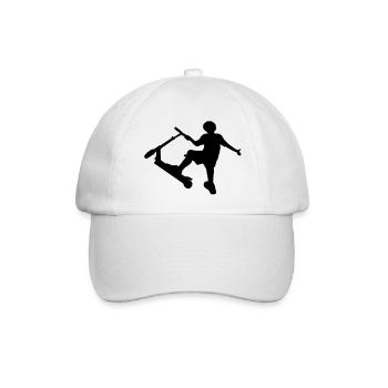 Cascadeur conducteur de scooter dans tromperie - Casquette classique - blanc/blanc - Devant