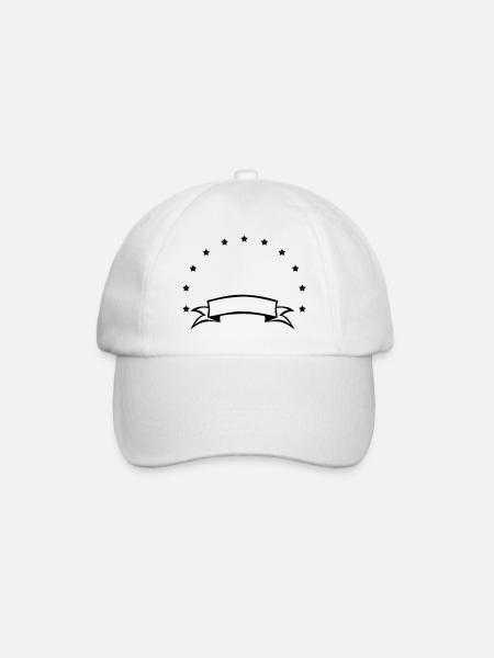stars symbol - Baseballkappe - Weiß/Weiß