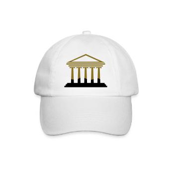 athen_gebaeude_2 - Baseball Cap - white/white - Front