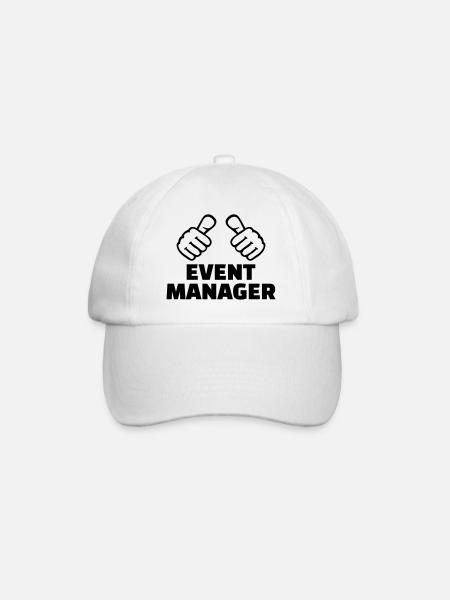 Event Manager - Baseballkappe - Weiß/Weiß