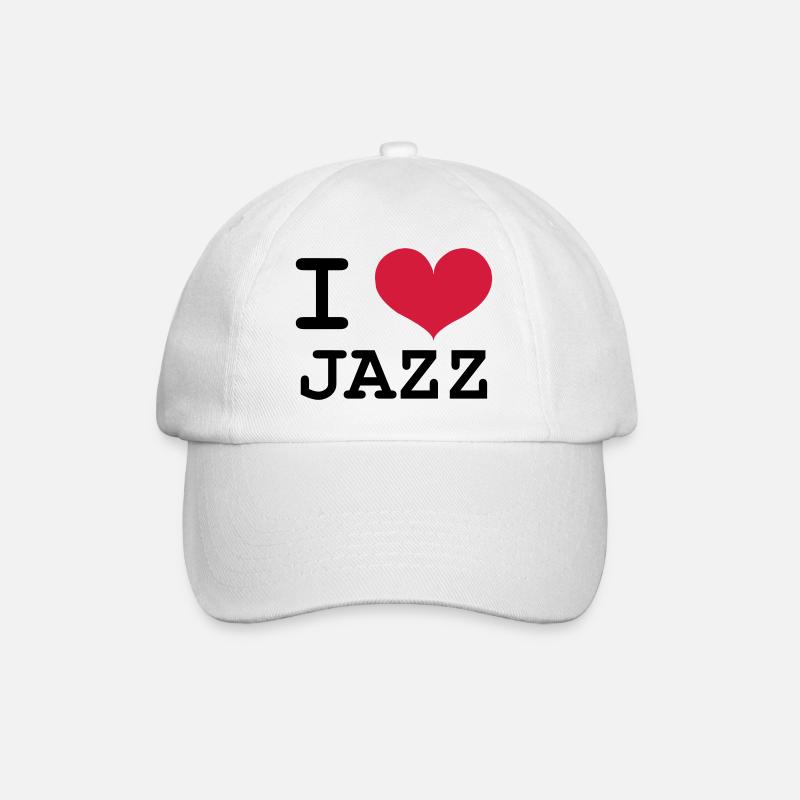 I Love Jazz - Casquette classique - blanc/blanc
