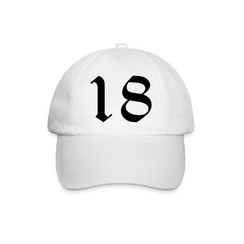 18 - Baseball Cap - white/white - Front