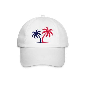 Palm Tree Symbol Island - Baseball Cap - white/white - Front