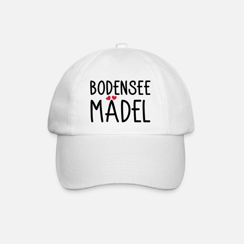 Bodenseemädel - Baseballkappe - Weiß/Weiß