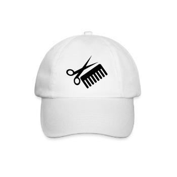 friseur_symbol_f1 - Casquette classique - blanc/blanc - Devant