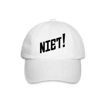 Say it in Russian: Niet! - Baseball Cap - white/white - Front