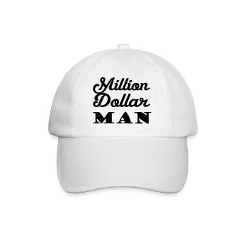 Million Dollar Man - Baseballkappe - Weiß/Weiß - Vorne