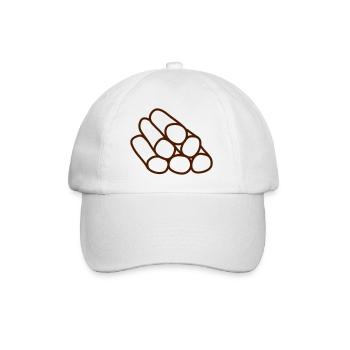 Wood - Baseball Cap - white/white - Front