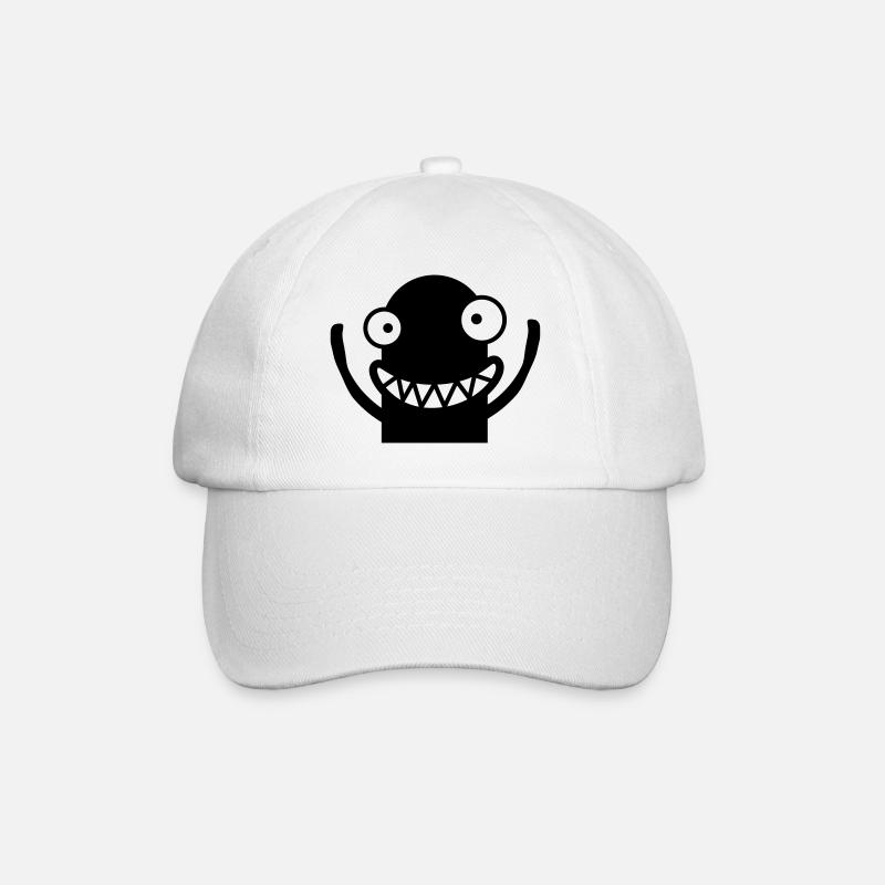 Funny Monster - Casquette classique - blanc/blanc