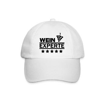 Wein Experte - Baseballkappe - Weiß/Weiß - Vorne