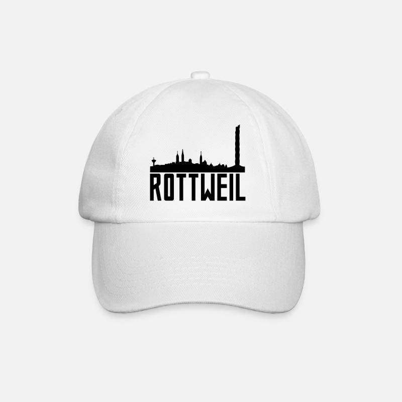 rottweil - Baseballkappe - Weiß/Weiß
