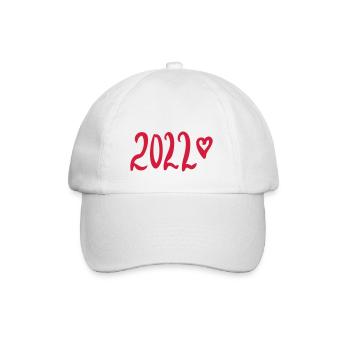 2022 - Happy New Year! - Baseball Cap - white/white - Front