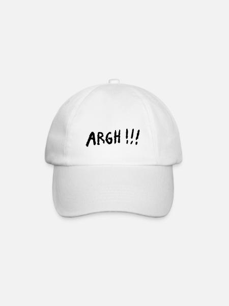 ARGH!!! - Baseball Cap - white/white
