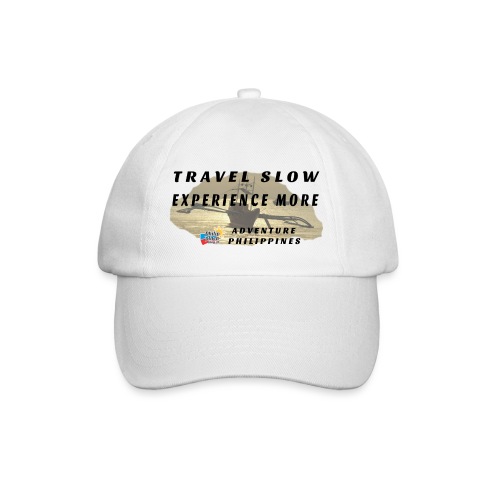 Travel slow Logo für helle Kleidung - Baseballkappe