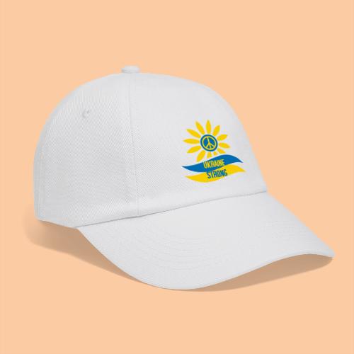 Peace sign in the flower and strength for Ukraine - Baseball Cap