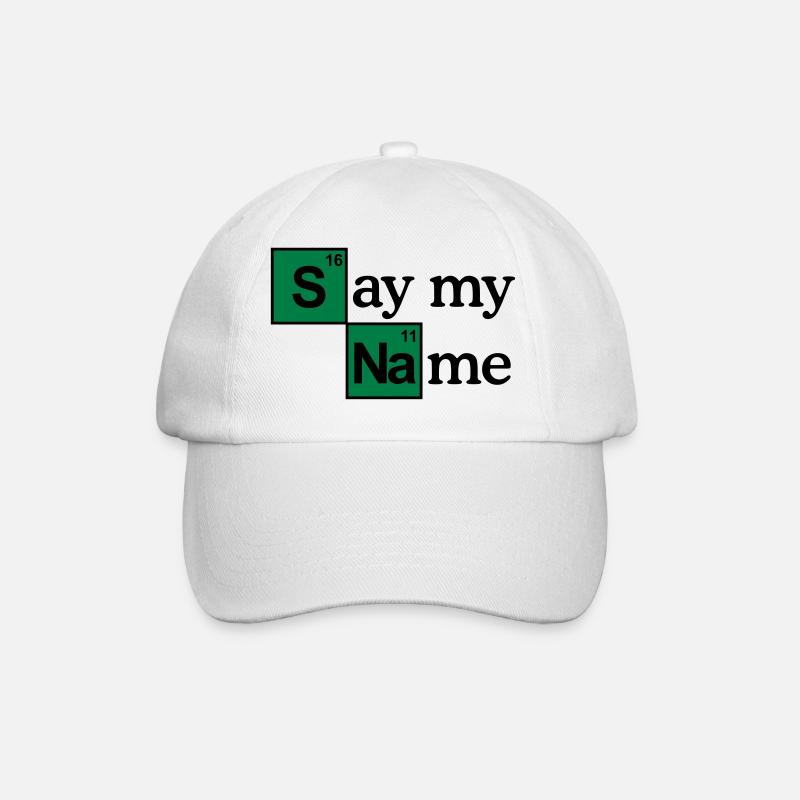 Say my name - Baseballkappe - Weiß/Weiß