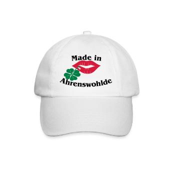 Made in Ahrenswohlde - Baseballkappe - Weiß/Weiß - Vorne