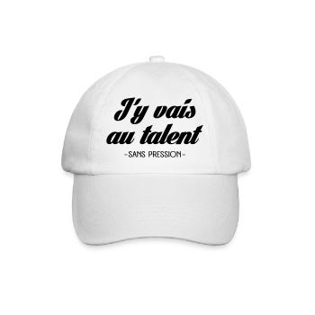 J'y vais au talent - Casquette classique - blanc/blanc - Devant