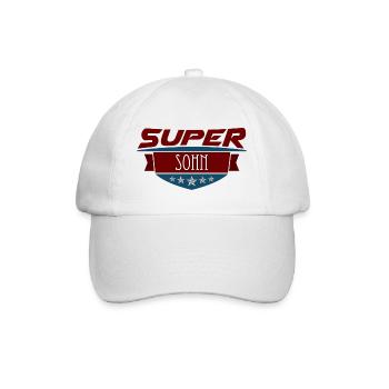 Super Sohn - Baseballkappe - Weiß/Weiß - Vorne