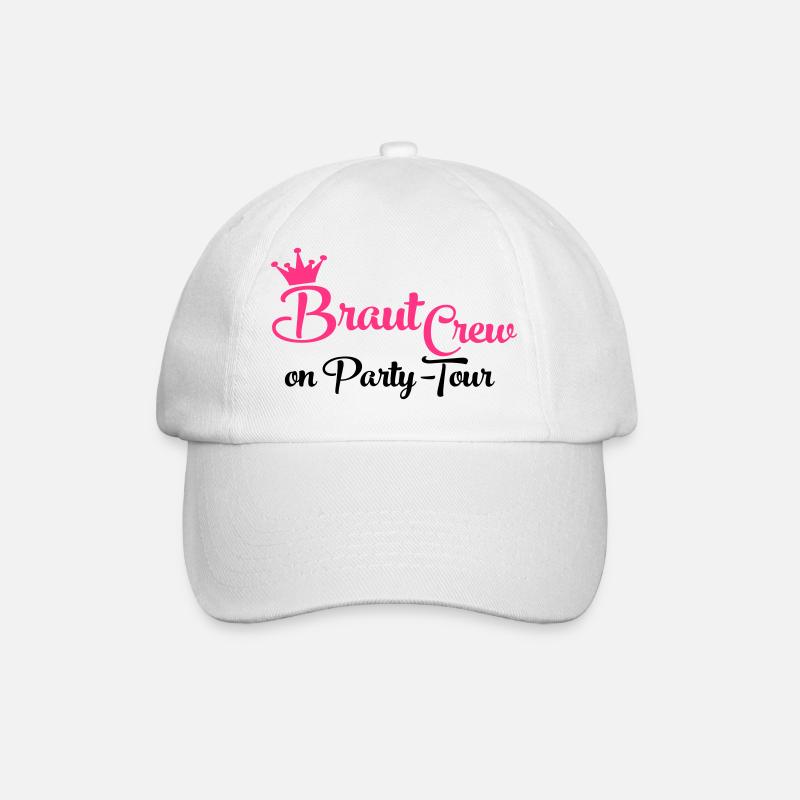 Team Bride - Baseballkappe - Weiß/Weiß