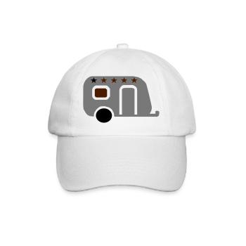caravane - Casquette classique - blanc/blanc - Devant
