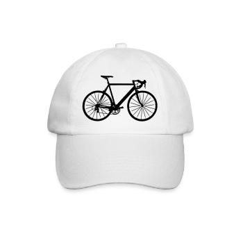 bike bicycle sport - Baseballkappe - Weiß/Weiß - Vorne