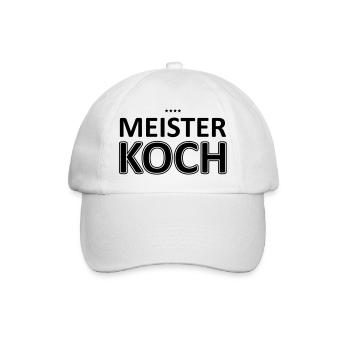 Koch // Meisterkoch // Vier Sterne // Meister koch - Baseballkappe - Weiß/Weiß - Vorne