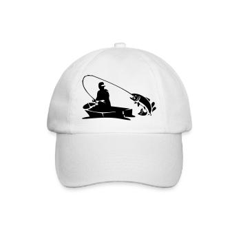 Angeln - Baseballkappe - Weiß/Weiß - Vorne