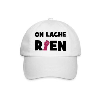 On lâche rien ! - Casquette classique - blanc/blanc - Devant