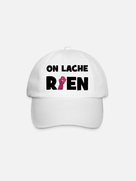 On lâche rien ! - Casquette classique - blanc/blanc