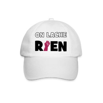 On lâche rien ! - Casquette classique - blanc/blanc - Devant