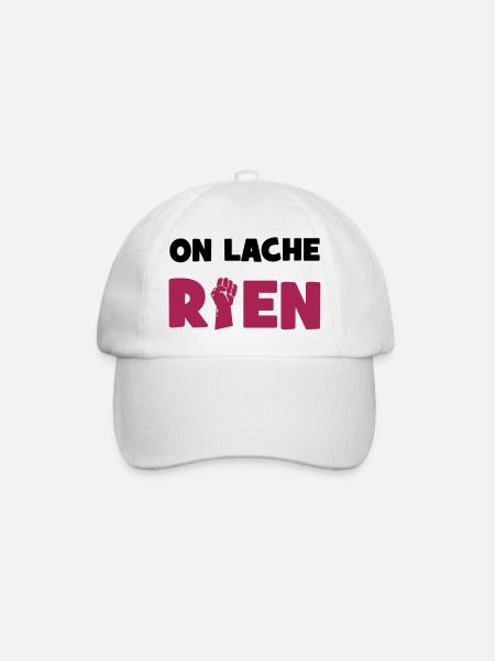 On lâche rien ! - Casquette classique - blanc/blanc