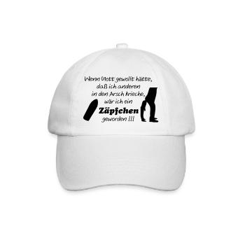 Zäpfchen - Baseballkappe - Weiß/Weiß - Vorne