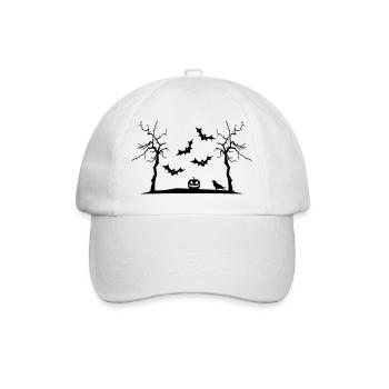 Halloween - Baseballkappe - Weiß/Weiß - Vorne